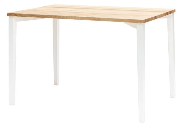 Biely jedálenský stôl Ragaba TRIVENTI, 80 × 120 cm