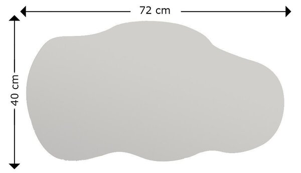 Kalune Design Dekoratívne nástenné zrkadlo Detské 40x72 cm čierne