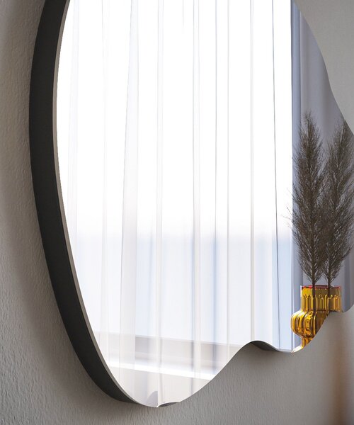 Kalune Design Dekoratívne nástenné zrkadlo Detské 40x72 cm čierne