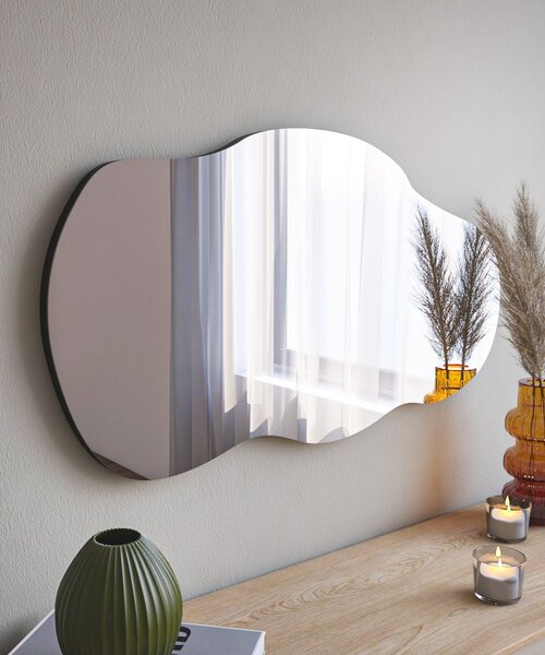Kalune Design Dekoratívne nástenné zrkadlo Detské 40x72 cm čierne