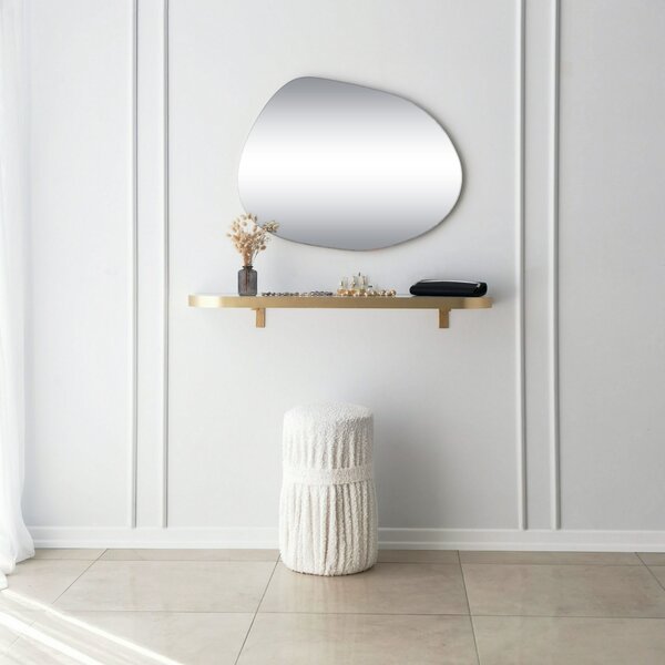 Kalune Design Dekoratívne nástenné zrkadlo Gusto 75x55 cm zlaté