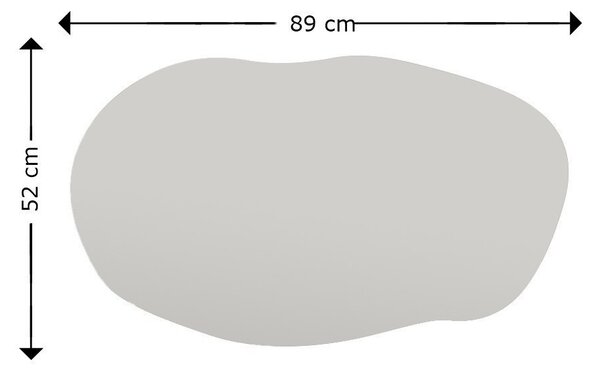 Kalune Design Dekoratívne nástenné zrkadlo Lossa 89x52 cm čierne