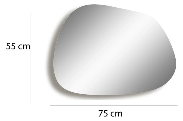 Kalune Design Dekoratívne nástenné zrkadlo Gusto 75x55 cm zlaté