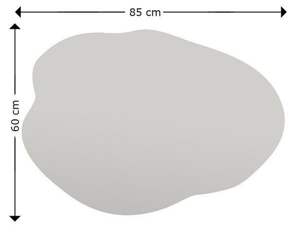 Kalune Design Dekoratívne nástenné zrkadlo Ohho 85x60 cm čierne