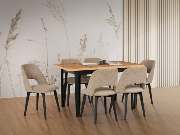 Drewmix Rozkladací jedálenský stôl IKON 5 výber z farieb 140(180)x80