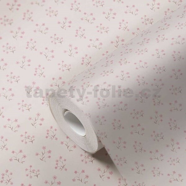 Vliesové tapety na stenu A.S. CRÉATION Maison Charme 39074-3 drobné kytičky ružové rozměr 10,05 m x 0,53 m