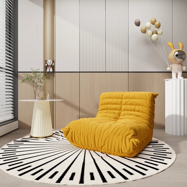 LivinHill Konferenčný stolík Modig 60 cm eko koža ecru/mramor