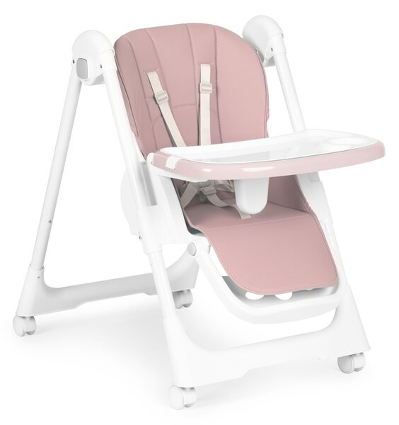 ECOTOYS Detská jedálenská stolička Kiddo ružová