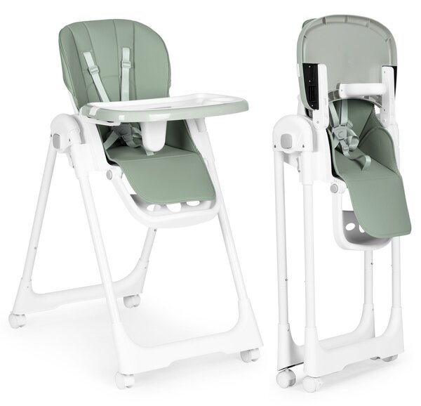 ECOTOYS Detská jedálenská stolička Kiddo zelená