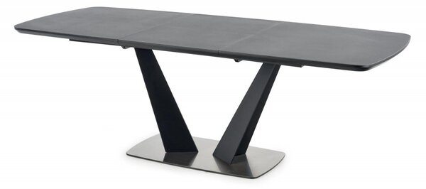 Halmar Rozkladací jedálenský stôl FANGOR 160(220)x90 tmavo sivý