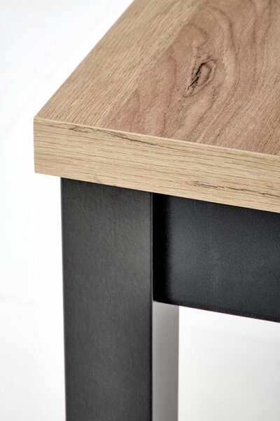 Halmar Rozkladací jedálenský stôl TIAGO 90(125)x90 dub craft/čierny