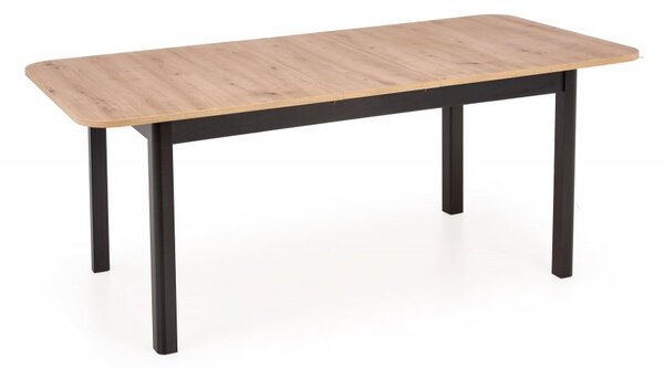 Halmar Rozkladací jedálenský stôl FLORIAN 160(228)x90 dub artisan/čierny
