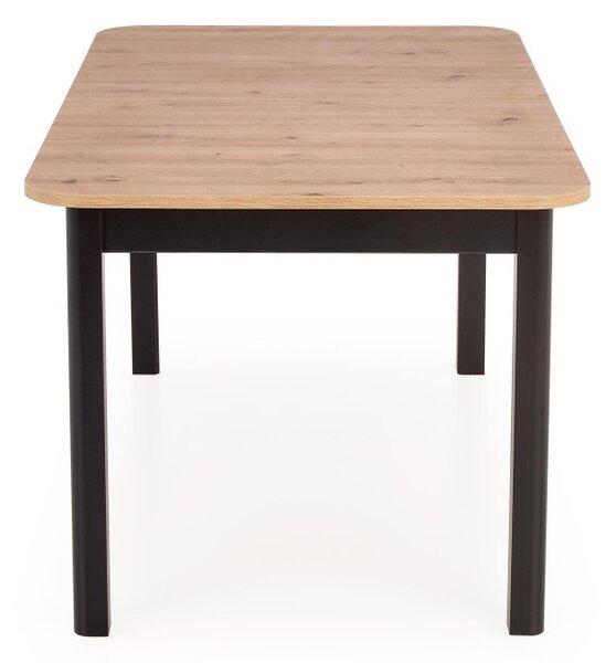Halmar Rozkladací jedálenský stôl FLORIAN 160(228)x90 dub artisan/čierny
