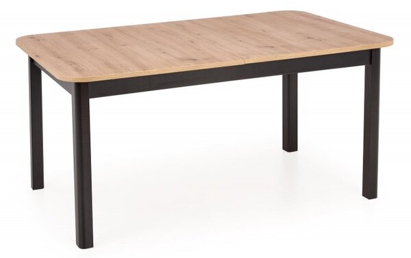 Halmar Rozkladací jedálenský stôl FLORIAN 160(228)x90 dub artisan/čierny