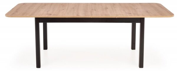 Halmar Rozkladací jedálenský stôl FLORIAN 160(228)x90 dub artisan/čierny