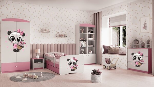 Kocot kids Detská komoda BABYDREAMS Panda ružová