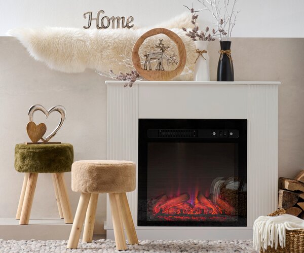 VÁZA, textil, keramika, 20 cm Ambia Home - Vázy