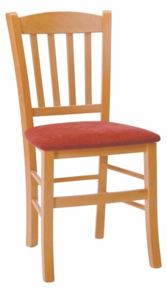STIMA Jedálenská stolička VENETA s čalúneným sedákom - výber z odtieňov Buk lux 10 terracotta
