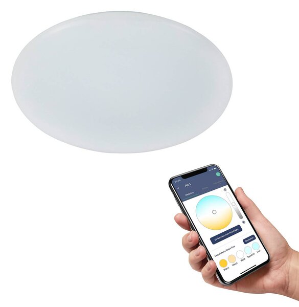 EGLO connect Totari-Z LED stropné svietidlo, biele 38 cm