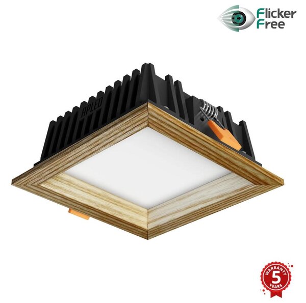 APLED - LED Podhľadové SQUARE WOODLINE LED/6W/230V 3000K 12x12 cm jaseň masív
