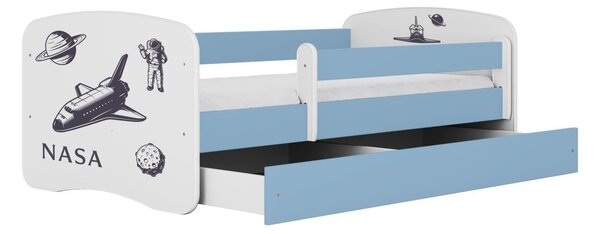 Kocot kids Detská posteľ Babydreams Nasa modrá, variant 70x140, bez šuplíků, bez matrace