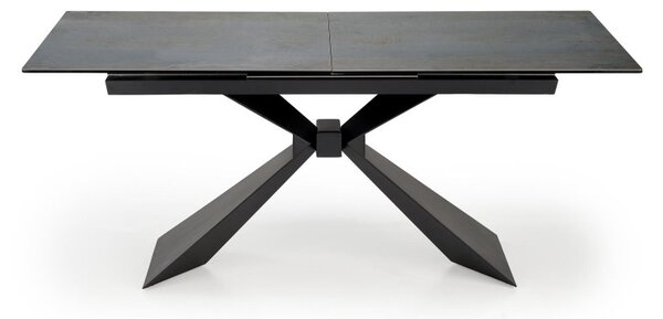 Halmar Rozkladací jedálenský stôl LUCIANO 180(230)x90 modrý mramor/čierny