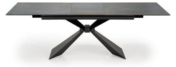 Halmar Rozkladací jedálenský stôl LUCIANO 180(230)x90 modrý mramor/čierny