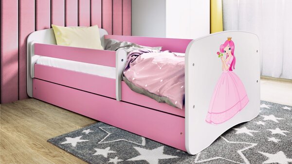 Kocot kids Detská posteľ Babydreams princezná ružová, variant 70x140, bez šuplíků, bez matrace