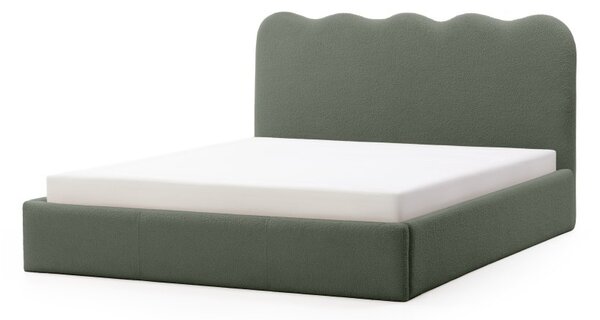 KK Čalúnená posteľ ANDULA 160x200 tmavo zelená