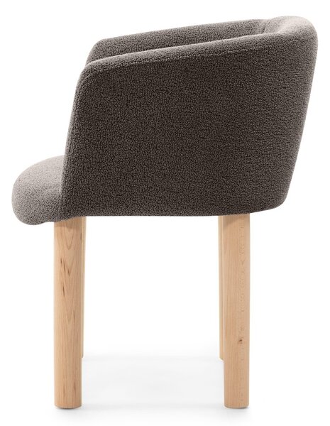 KK Jedálenské kresielko / stolička TOBI tmavo hnedá