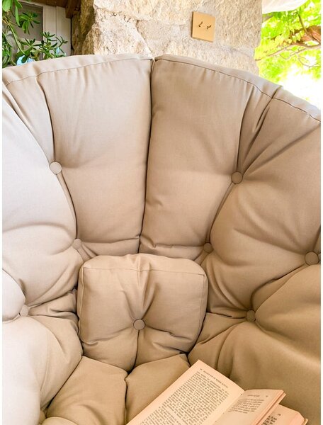 Rozkladacie kreslo s ľanovým poťahom Karup Design Nido Linen