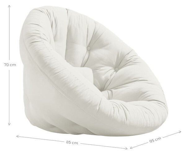 Rozkladacie kreslo s ľanovým poťahom Karup Design Nido Linen