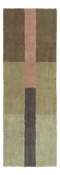 Ručne tkaný vlnený behúň 80x230 cm Chroma Dusty Pink – Lorena Canals