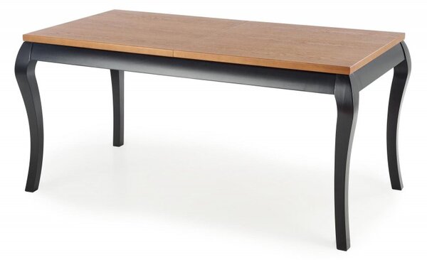 Halmar Rozkladací jedálenský stôl WINDSOR 160(240)x90 tmavý dub/čierny