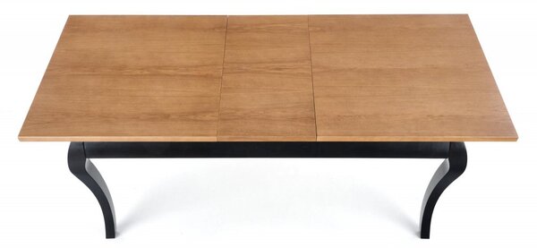 Halmar Rozkladací jedálenský stôl WINDSOR 160(240)x90 tmavý dub/čierny