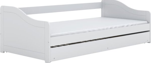 Kocot kids Detská posteľ Blanka 200x90 cm bez matraca s výsuvnou prístelkou biela