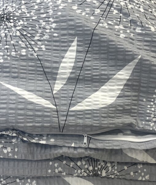 Obliečky krepové Púpava biela TiaHome - 1x Vankúš 90x70cm, 1x Paplón 140x200cm