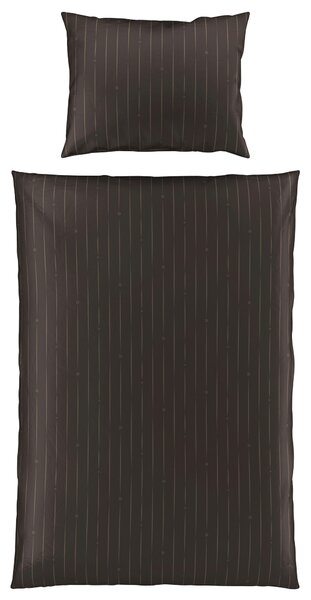 OBOJSTRANNÁ POSTEĽNÁ BIELIZEŇ, satén, hnedá, 140/200 cm Dieter Knoll - Obliečky & plachty