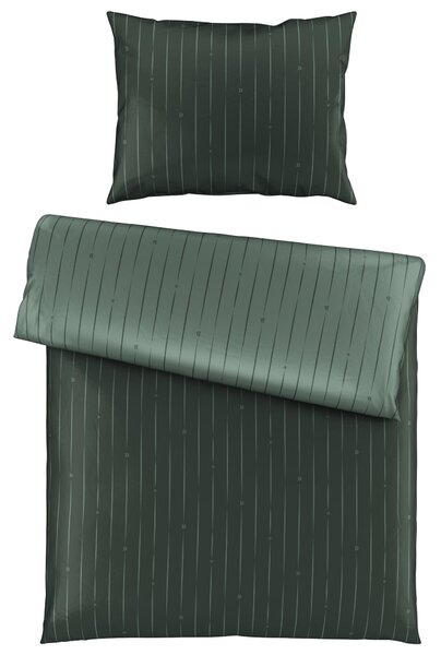 OBOJSTRANNÁ POSTEĽNÁ BIELIZEŇ, satén, zelená, 140/200 cm Dieter Knoll - Obliečky & plachty