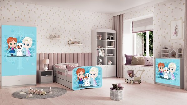 Kocot kids Detská šatníková skriňa BABYDREAMS Ľadové kráľovstvo biela