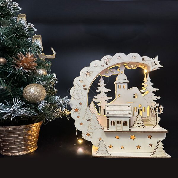 Vianočná dekorácia - VIANOCE - 1 S osvetlením