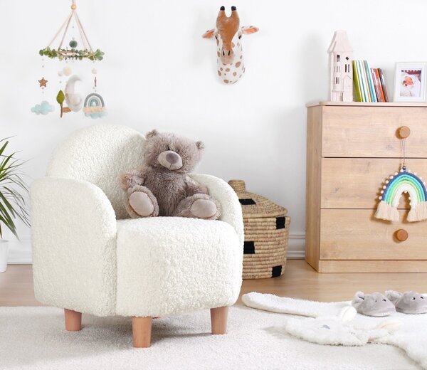 Hanah Home Detská stolička Moylo biela
