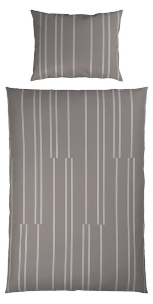 POSTEĽNÁ BIELIZEŇ, satén, strieborná, 140/200 cm Dieter Knoll - Obliečky & plachty