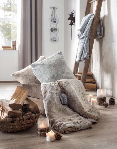 KOŽUŠINOVÝ VANKÚŠ 50/50 cm Novel - Textil do domácnosti