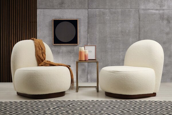 Hanah Home Kreslo Tina biele