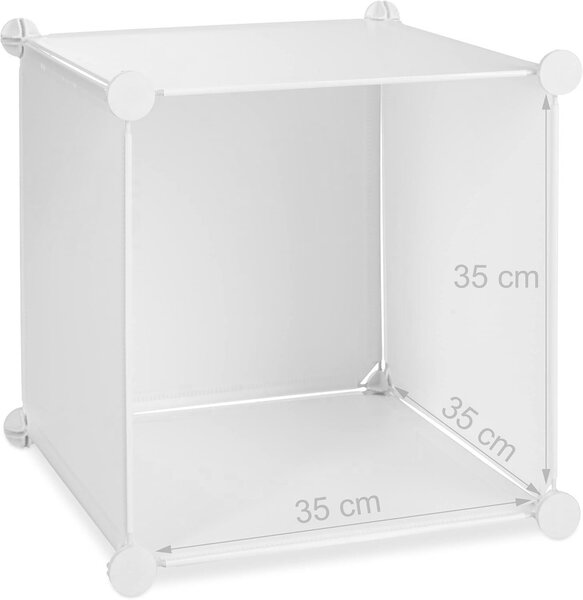TZB Detský modulárny regál Esla 110 cm biely/farebný