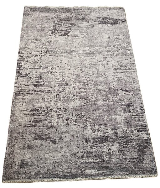 HU Sivý abstraktný obdĺžnikový koberec BANCO NEW P1822 GREY Rozmer: 60x110 cm