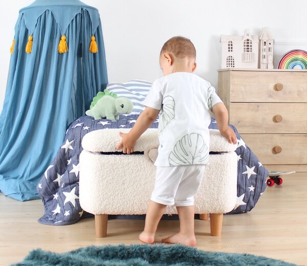 Hanah Home Detský taburet MOOUV biely
