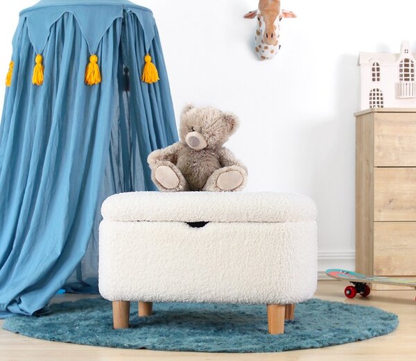 Hanah Home Detský taburet MOOUV biely