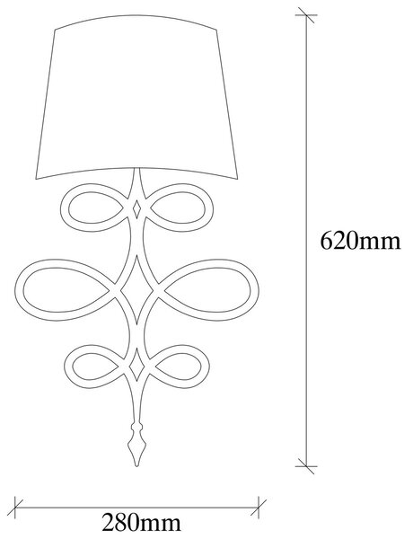 Opviq Nástenná lampa Asaf II biela